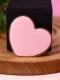 Попсокет "Gold heart", pink