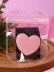 Попсокет "Gold heart", pink