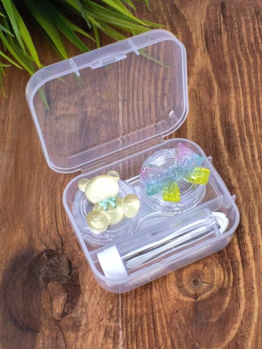 Контейнер для линз &quot;Clear bear&quot;, yellow 