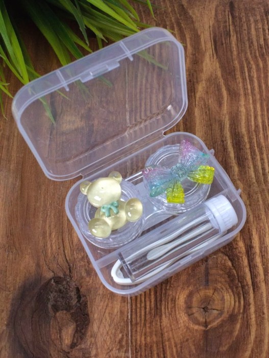 Контейнер для линз &quot;Clear bear&quot;, yellow 