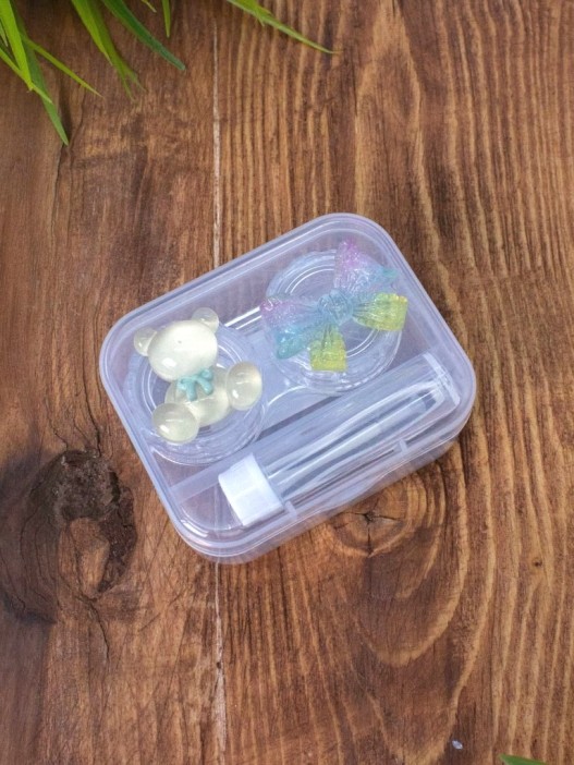 Контейнер для линз &quot;Clear bear&quot;, yellow 