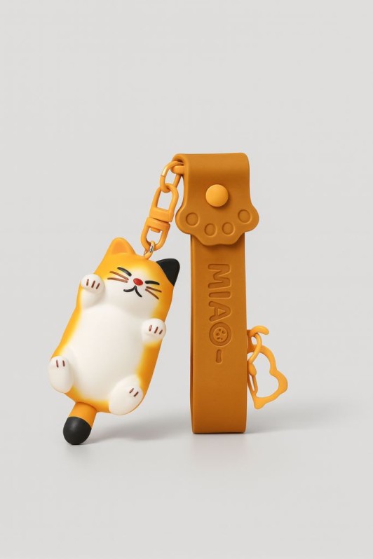 Брелок «The lazy cat», orange 