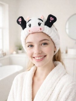 Повязка на голову GIRLY "Hello, cow", white
