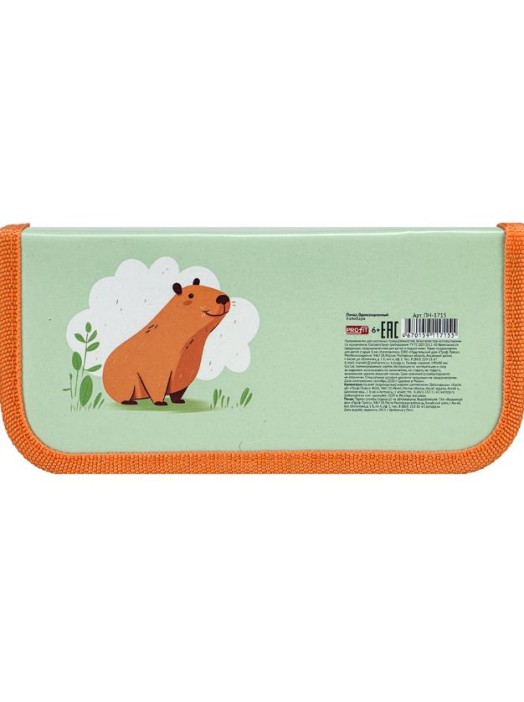 Пенал &quot;Милая капибара&quot; (19х9 см) 