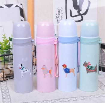 B-HS-6733-Z ТЕРМОС &quot;Hello&quot; pink 350ml 