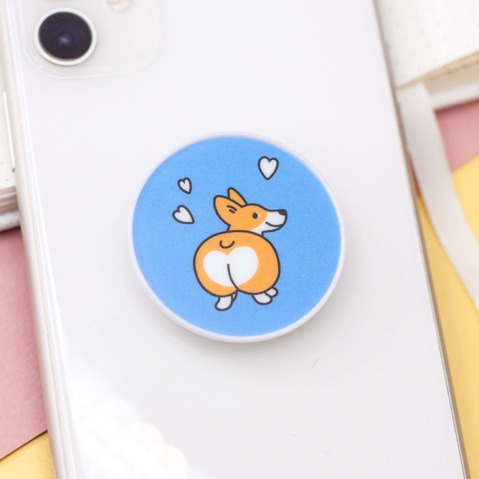 Попсокет "Милый корги"