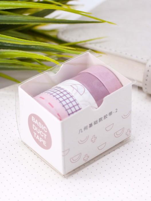 Набор декоративного скотча &quot;Patterns&quot;, pink series, mix 