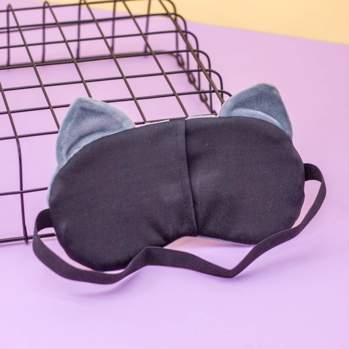 Маска для сна &quot;Funny cat&quot;, grey 