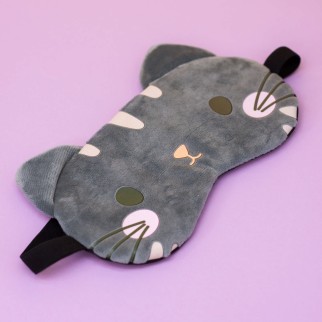 Маска для сна &quot;Funny cat&quot;, grey