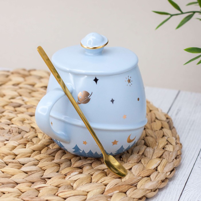 Кружка "Planet and stars", blue (440 ml) 