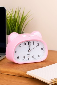 Часы-будильник "Cute animal", pink