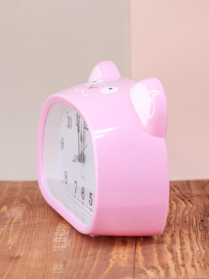 Часы-будильник "Cute animal", pink