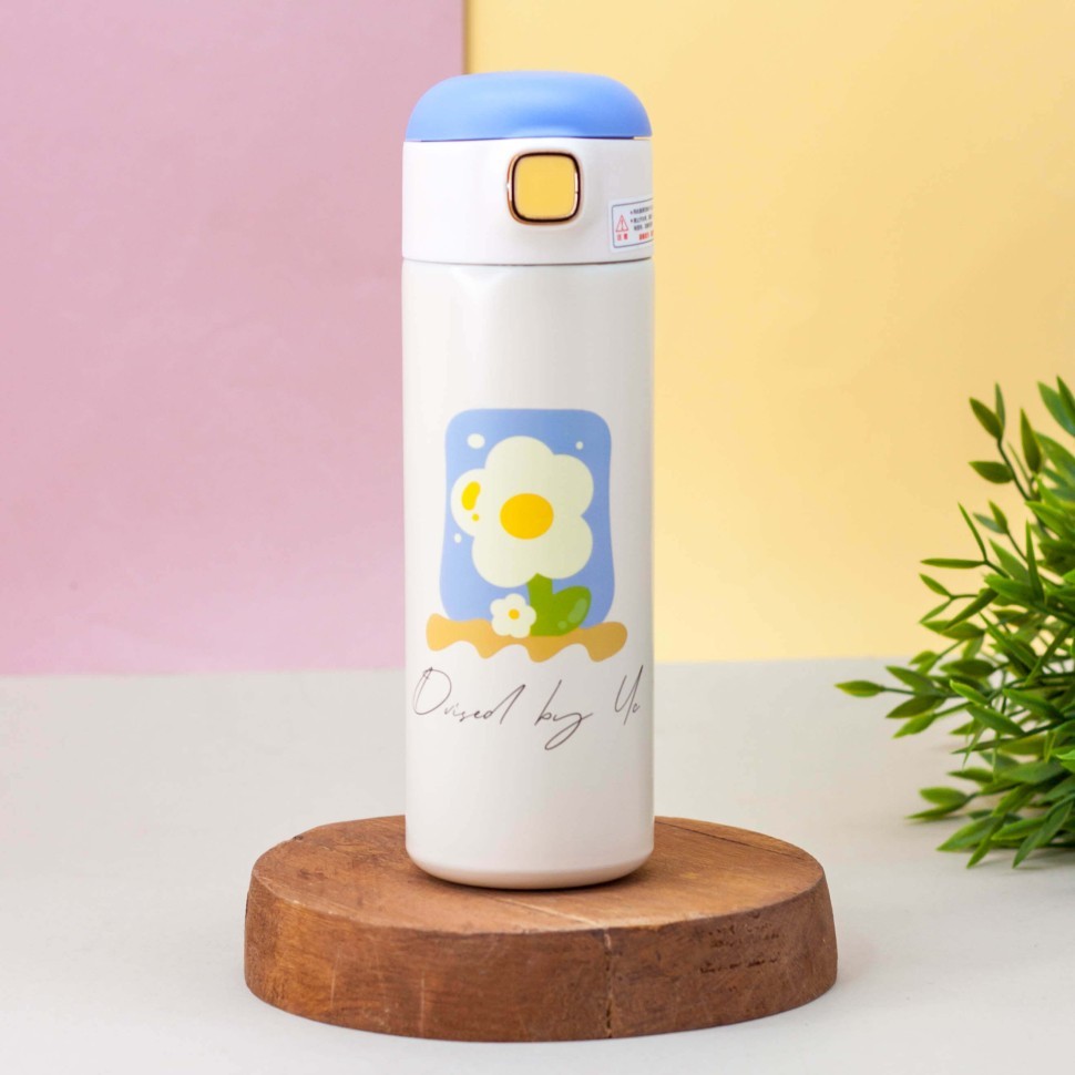 Термос "View plant", blue (420 ml)