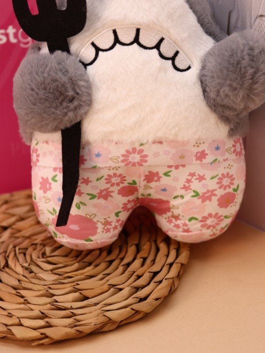 Мягкая игрушка &quot;Shark with fork&quot;, pink, 23 см 