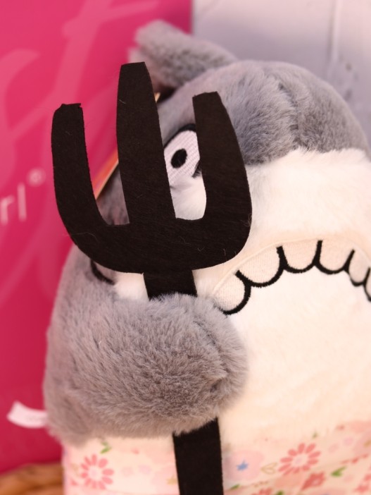 Мягкая игрушка &quot;Shark with fork&quot;, pink, 23 см 