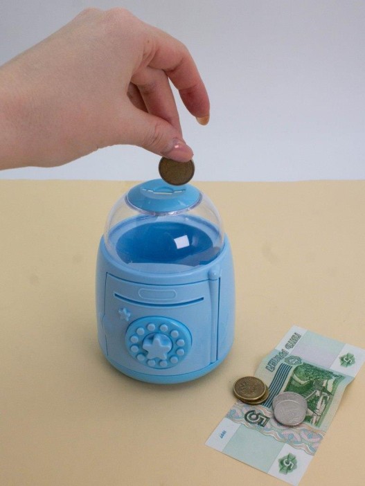 Копилка-сейф &quot;Star bank&quot;, blue (13x11 см) 