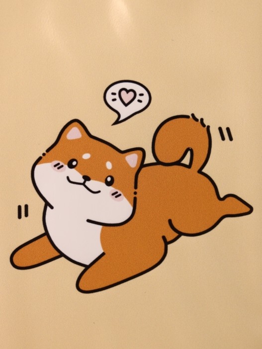 Обложка для паспорта Аниме «Shiba inu love», плотность 560 мкм 