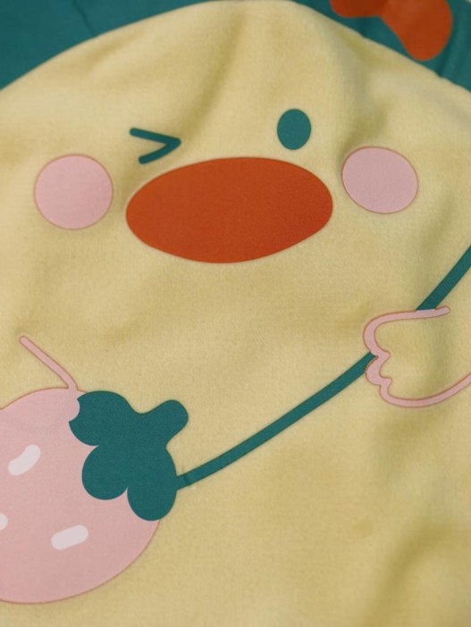 Грелка с ремешком &quot;Foodie duck&quot;, green, 350 мл (19*14 см) 