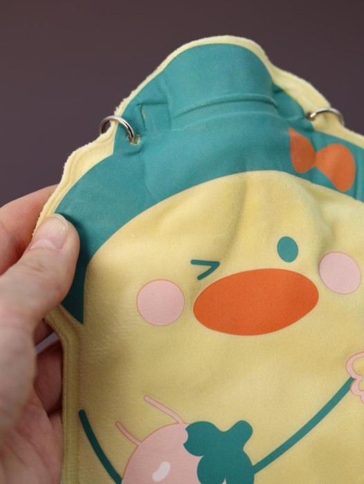 Грелка с ремешком &quot;Foodie duck&quot;, green, 350 мл (19*14 см) 