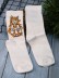 Носки женские "Влюбленная девушка и корги", р. 35-40, белые