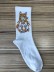 Носки женские "Влюбленная девушка и корги", р. 35-40, белые