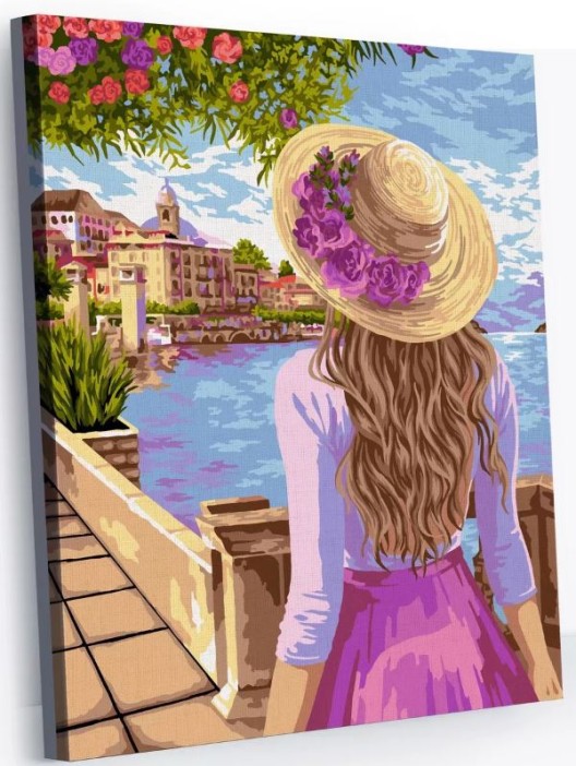 Картина по номерам 40*50 &quot;Городская романтика&quot; (24 цвета) 