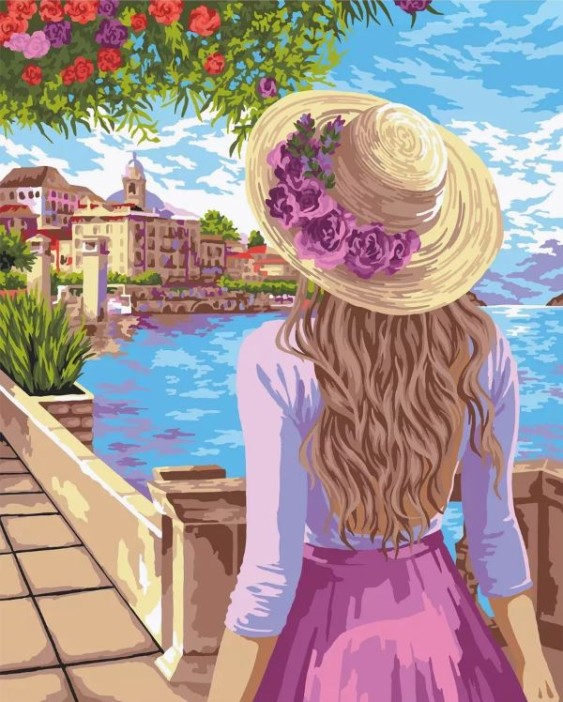 Картина по номерам 40*50 &quot;Городская романтика&quot; (24 цвета) 