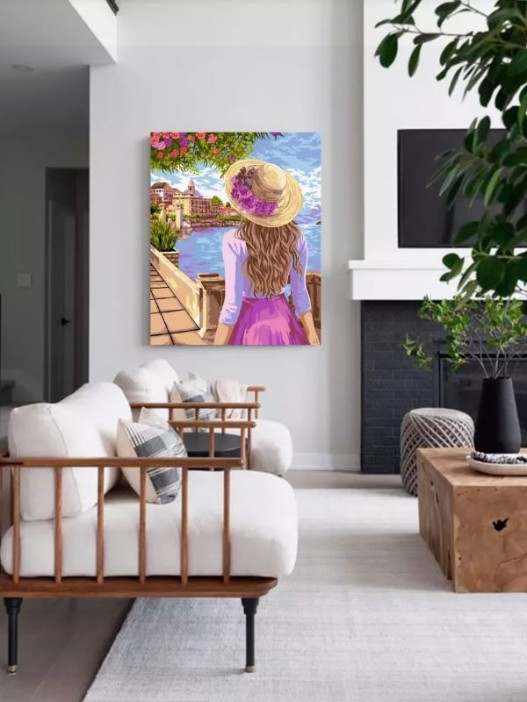 Картина по номерам 40*50 &quot;Городская романтика&quot; (24 цвета) 