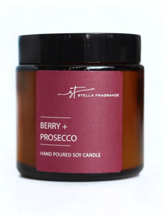 Свеча Stella Fragrance &quot;BERRY + PROSECCO&quot; 90 гр. 