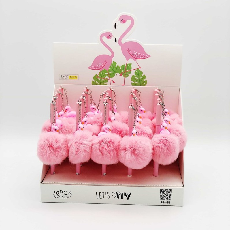 Ручка "Fluffy flamingo", mix color 