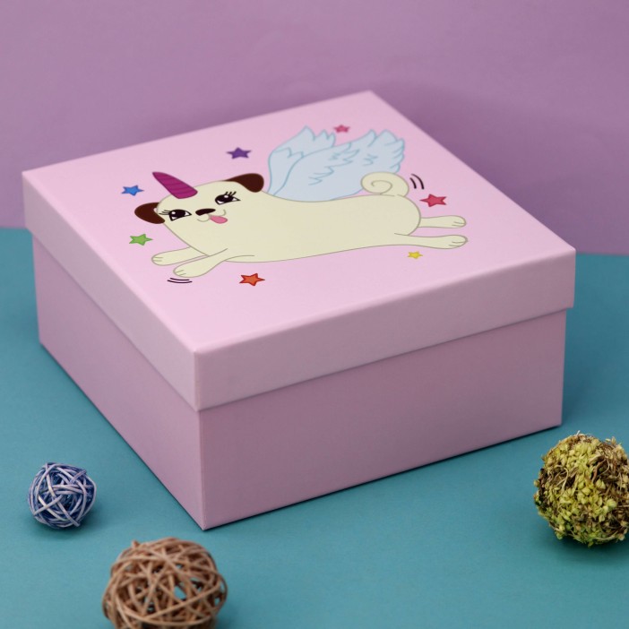 Подарочная коробка «Mopscorn», 19*19*9.5 