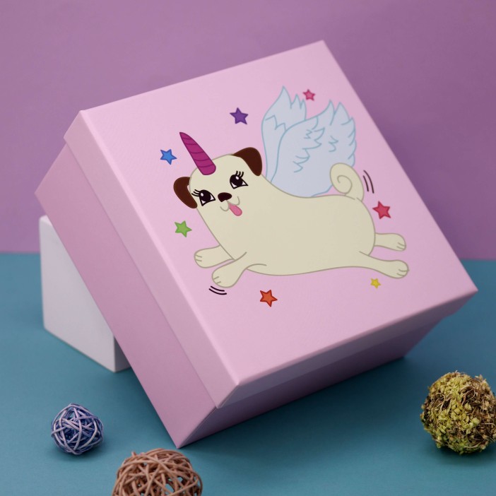 Подарочная коробка «Mopscorn», 19*19*9.5 