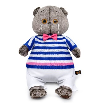 Мягкая игрушка "Басик в полосатом свитере и брюках" (22 см)