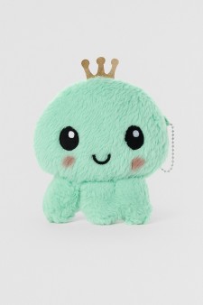 Кошелёк плюшевый "Green octopus", green (10*12 см)