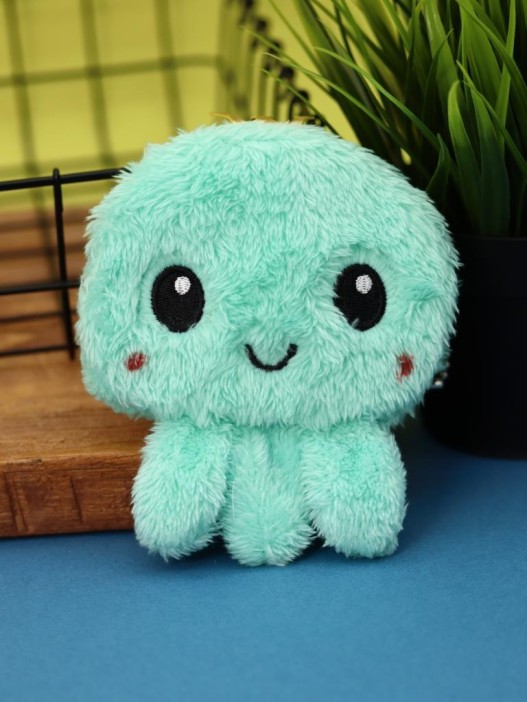 Кошелёк плюшевый &quot;Green octopus&quot;, green (10*12 см) 