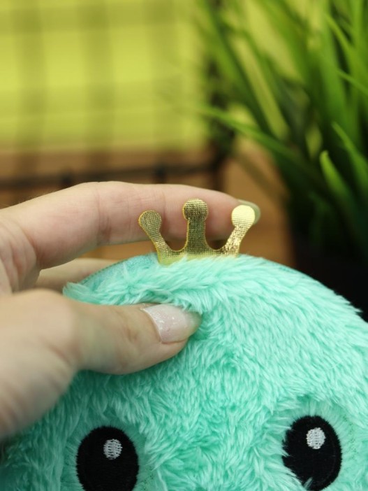 Кошелёк плюшевый &quot;Green octopus&quot;, green (10*12 см) 