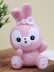 Копилка «Surprised bunny», pink (20 см), пластик 