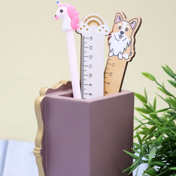 Подставка для канцелярских принадлежностей «Peasant girl», brown 