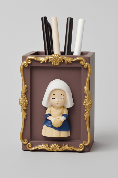 Подставка для канцелярских принадлежностей «Peasant girl», brown 