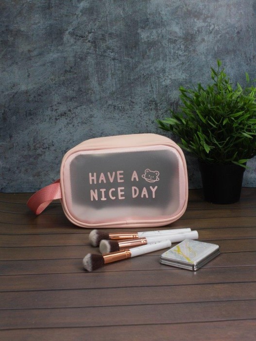 Косметичка &quot;Have nice day&quot;, pink (14х20х9,5 см) 