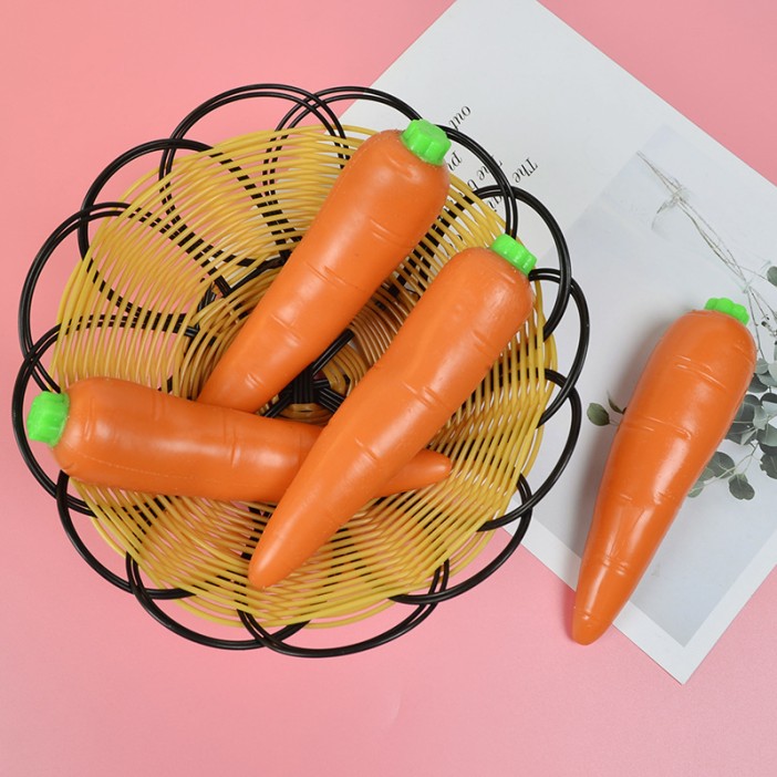 Мялка - антистресс «Stretchy carrot», шоу-бокс 16 шт. 