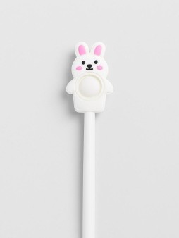 Ручка-прикол гелевая POP IT "Зайка"