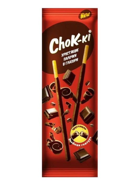 Соломка в глазури «ChoK-ki» двойная глазурь. 40 гр. 