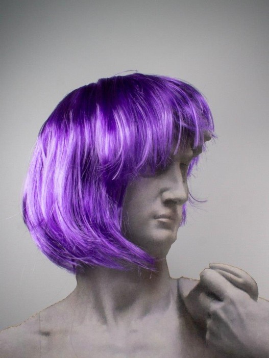 Парик карнавальный &quot;Fancy chic&quot;, purple (25 см) 