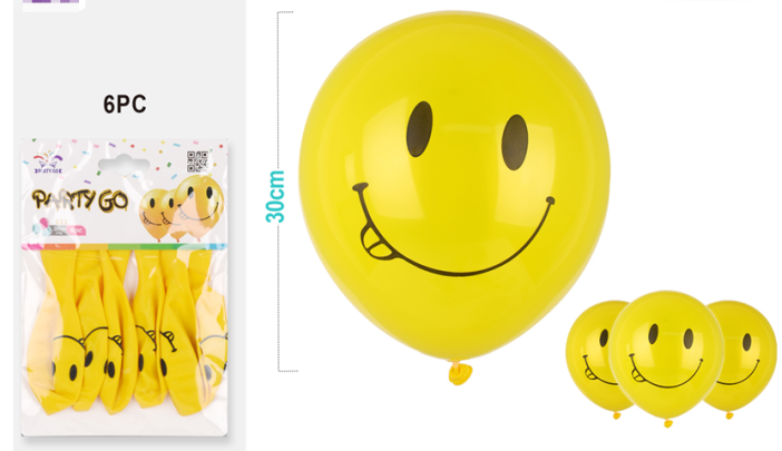Набор воздушных шаров 6 шт. &quot;Laughter lift&quot;, (30 см) 