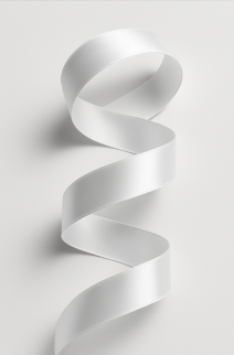 Лента для декора и подарков &quot;Ribbon of Joy&quot;, white (2,5 см*1 м)