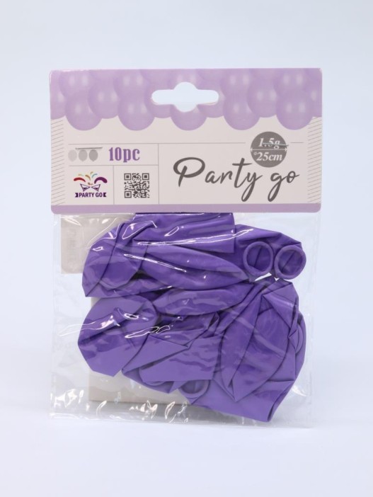 Набор воздушных шаров 10 шт. &quot;Mellow magic&quot;, purple (25 см) 