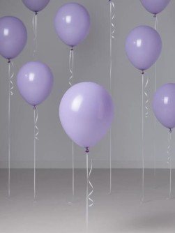 Набор воздушных шаров 10 шт. "Mellow magic", purple (25 см)