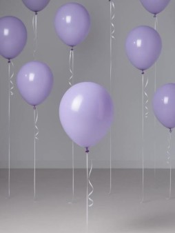 Набор воздушных шаров 10 шт. "Mellow magic", purple (25 см)