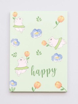 Зеркало "Happy bear", green